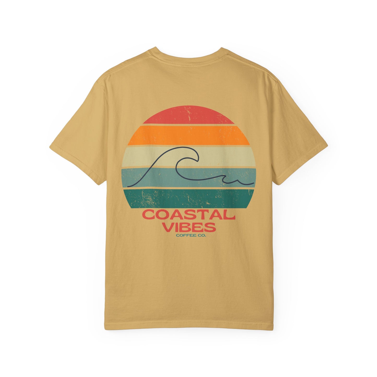 Ocean Waves Tee Back - Mustard